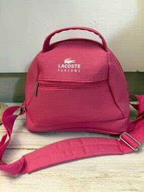 Lacoste Pink Crossbody Backpack-Style Bag